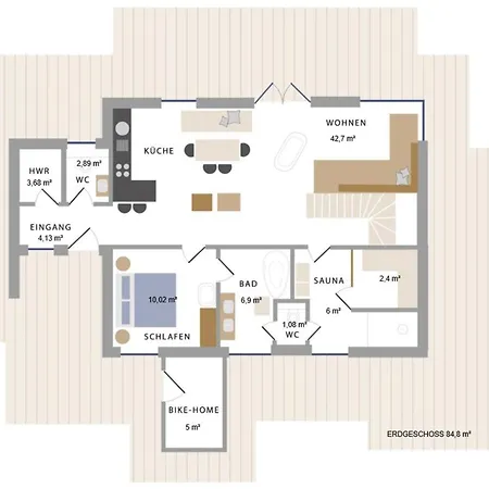 Reetdorf Geltinger Birk Kuenstlerkate Noor Holiday home *